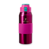 Free-Sip Metallic Sports Bottle - Fuchsia