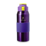 Free-Sip Metallic Sports Bottle - Purple