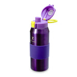 Free-Sip Metallic Sports Bottle - Purple