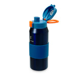 Free-Sip Metallic Sports Bottle - Blue