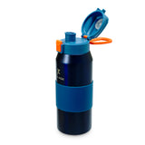 Free-Sip Metallic Sports Bottle - Blue