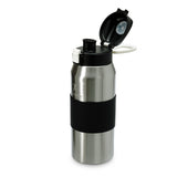 Free-Sip Metallic Sports Bottle - Silver