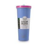 COLOR BLOCK FLIP STRAW TUMBLER - LILAC