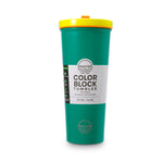 Color Block Flip Straw Tumbler - Kelly Green