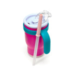 Kids Sip Buddy Stainless Steel with Straw -  Hot Pink