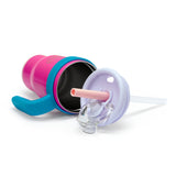 Kids Sip Buddy Stainless Steel with Straw -  Hot Pink