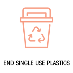 Lets end single use plastic. Reduce, reuse, recycled. Recycled materials, BPA free, sustainable, eco-friendly, for the environment.