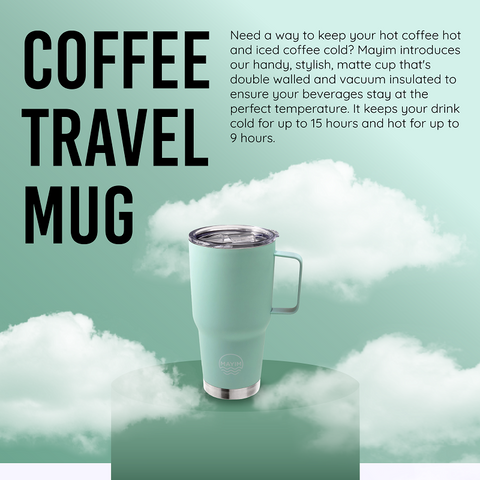 The Fit in Cup Holder Coffee Mug- Mint – Mayim Bottle