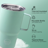 The Fit in Cup Holder Coffee Mug- Mint