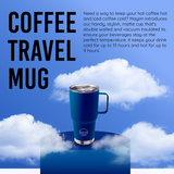 The Fit in Cup Holder Coffee Mug- Blue