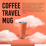 The Fit in Cup Holder Coffee Mug- Peach