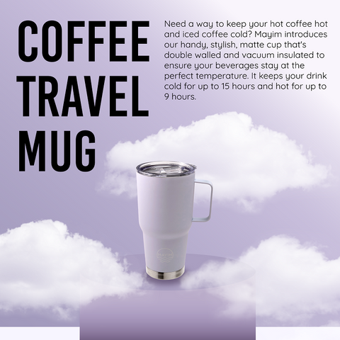 The Fit in Cup Holder Coffee Mug- Lilac – Mayim Bottle