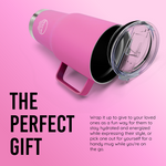 The Fit in Cup Holder Coffee Mug- Hot Pink