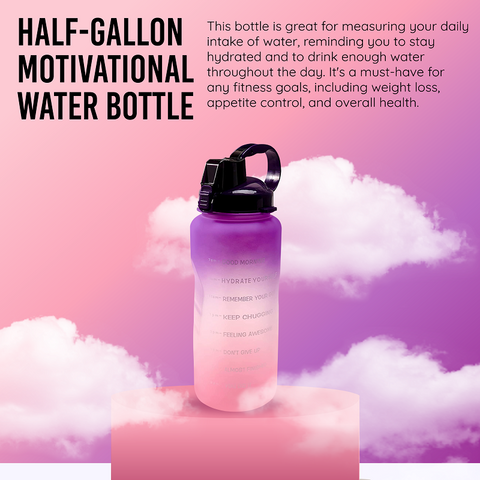 Primula 64 oz Motivational Water Bottle Pink Ombre Delivery - DoorDash