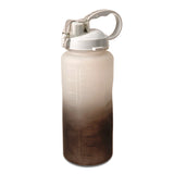 Ombre Motivational Water Bottle- Grey to Black