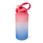 Ombre Motivational Water Bottle- Pink to Blue