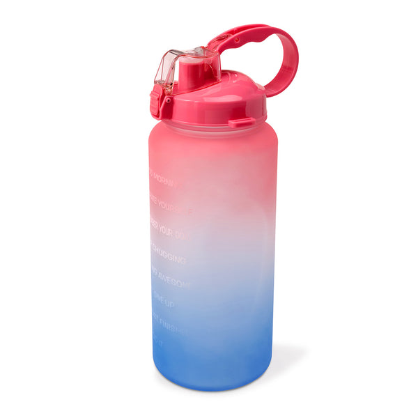 Primula 64 Ounce Blue Ombre Motivational Water Bottle