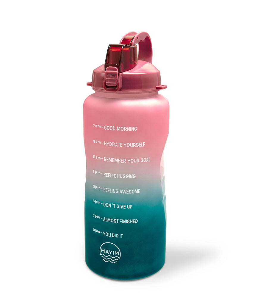 Primula Pink Ombre Motivational Water Bottle