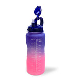 Ombre Motivational Water Bottle- Purple to Coral