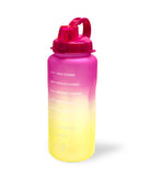 Ombre Motivational Water Bottle- Fuchsia to Lime