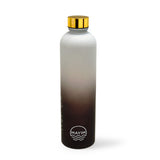 Healthish Water Bottle Two-Tone- Clear & Black