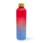 Healthish Water Bottle Two-Tone- Red & Periwinkle